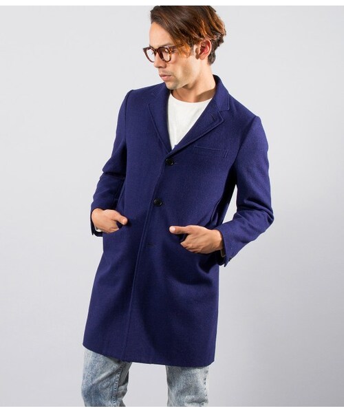 JUNRED（ジュンレッド）の「【先行受注】メルトンチェスターコート（ジャケット/アウター・メンズ・キャメル/ネイビー/ブルー・0/1/2）」の14枚目の写真