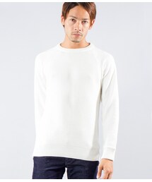 JUNRED | 袖裏毛切替クルーネックニット(トップス)