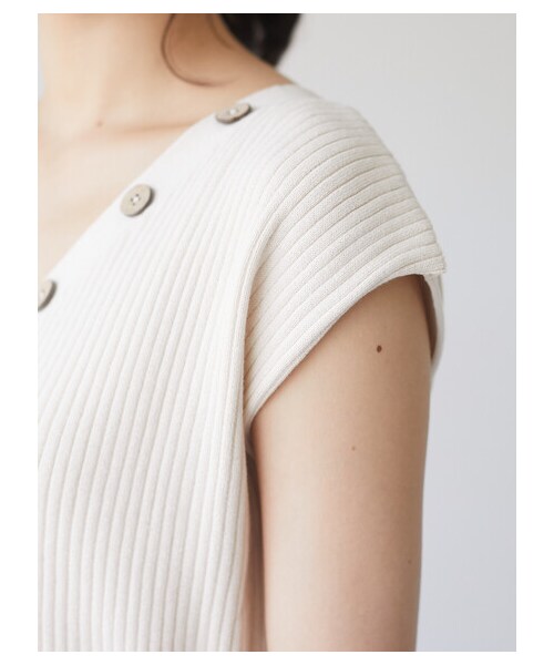 Green Parks(グリーンパークス)の「≪USED≫・SUGAR SPOON 2wayフレンチコットンニット(トップス・アイボリー/チャコールグレー/ブラック/モカ/ブラウン/ライトカーキ・F)」の11枚目の写真