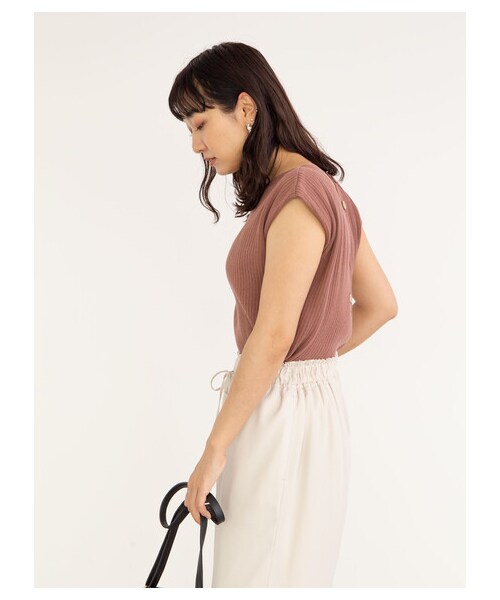 Green Parks(グリーンパークス)の「≪USED≫・SUGAR SPOON 2wayフレンチコットンニット(トップス・アイボリー/チャコールグレー/ブラック/モカ/ブラウン/ライトカーキ・F)」の22枚目の写真