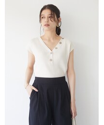 Green　Parks | ・SUGAR SPOON 2wayフレンチコットンニット(トップス)