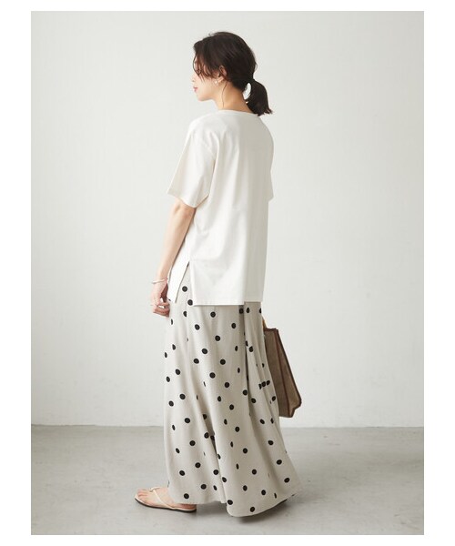 Green Parks(グリーンパークス)の「≪USED≫・SUGAR SPOON リネンドットマーメイドスカート(スカート・ブラック/ベージュ・F)」の9枚目の写真
