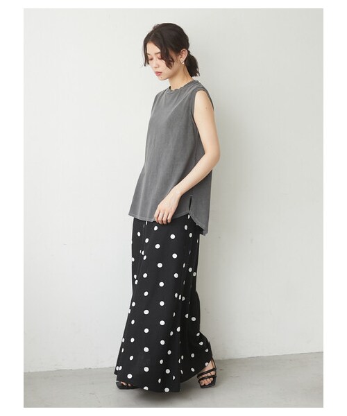 Green Parks(グリーンパークス)の「≪USED≫・SUGAR SPOON リネンドットマーメイドスカート(スカート・ブラック/ベージュ・F)」の5枚目の写真
