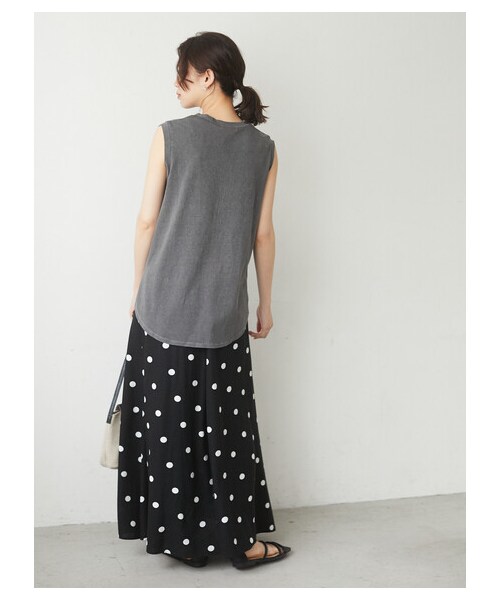 Green Parks(グリーンパークス)の「≪USED≫・SUGAR SPOON リネンドットマーメイドスカート(スカート・ブラック/ベージュ・F)」の3枚目の写真