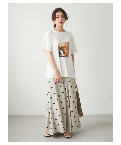Green Parks(グリーンパークス)の「≪USED≫・SUGAR SPOON リネンドットマーメイドスカート(スカート・ブラック/ベージュ・F)」の11枚目の写真