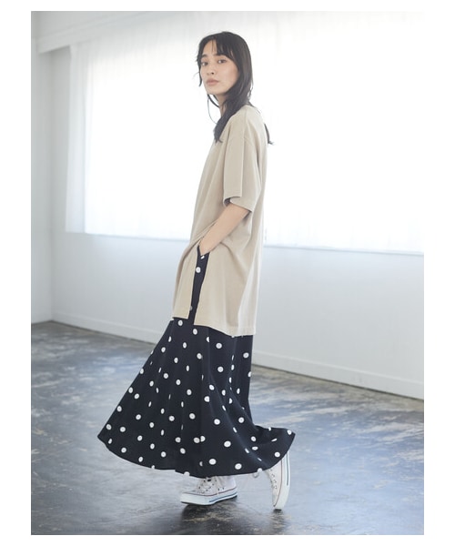 Green Parks(グリーンパークス)の「≪USED≫・SUGAR SPOON リネンドットマーメイドスカート(スカート・ブラック/ベージュ・F)」の12枚目の写真