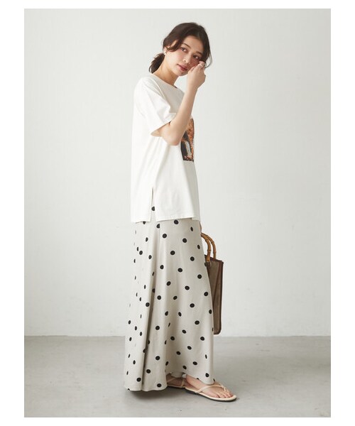 Green Parks(グリーンパークス)の「≪USED≫・SUGAR SPOON リネンドットマーメイドスカート(スカート・ブラック/ベージュ・F)」の10枚目の写真