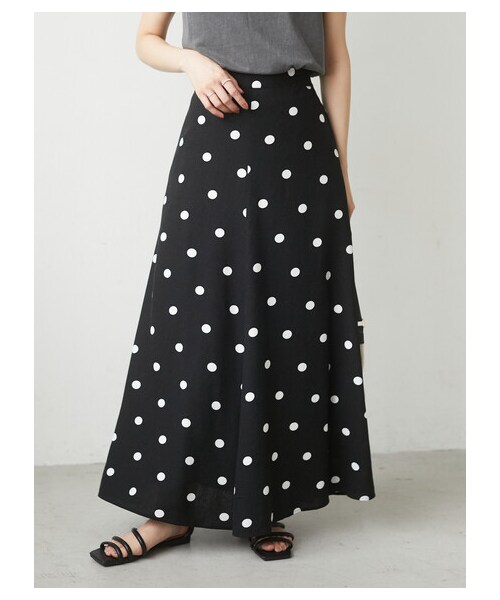 Green Parks(グリーンパークス)の「≪USED≫・SUGAR SPOON リネンドットマーメイドスカート(スカート・ブラック/ベージュ・F)」の21枚目の写真