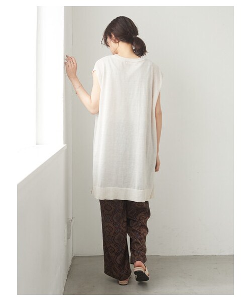 Green　Parks（グリーンパークス）の「サテン柄パンツ（パンツ・ブラック/ブラウン・F）」の9枚目の写真