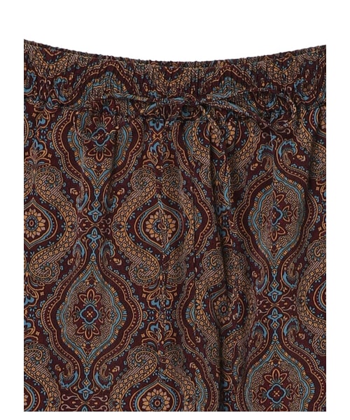 Green　Parks（グリーンパークス）の「サテン柄パンツ（パンツ・ブラック/ブラウン・F）」の11枚目の写真