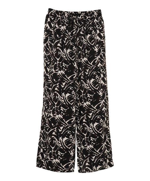 Green　Parks（グリーンパークス）の「サテン柄パンツ（パンツ・ブラック/ブラウン・F）」の16枚目の写真