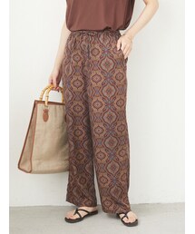 Green　Parks | サテン柄パンツ(パンツ)