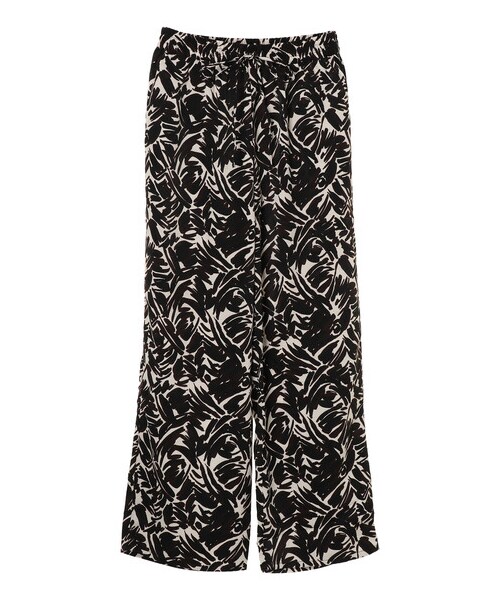 Green　Parks（グリーンパークス）の「サテン柄パンツ（パンツ・ブラック/ブラウン・F）」の18枚目の写真