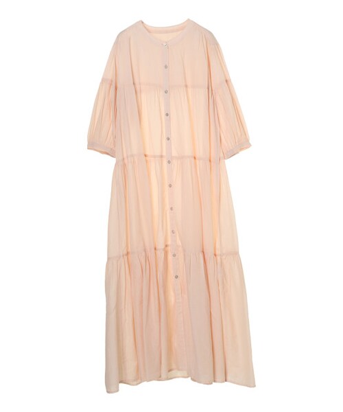 earth music&ecology（アースミュージックアンドエコロジー）の「ティアードワンピース（ワンピース/ドレス・オフホワイト/ブラック/サックスブルー/ピンクベージュ/エクリュ・F）」の10枚目の写真