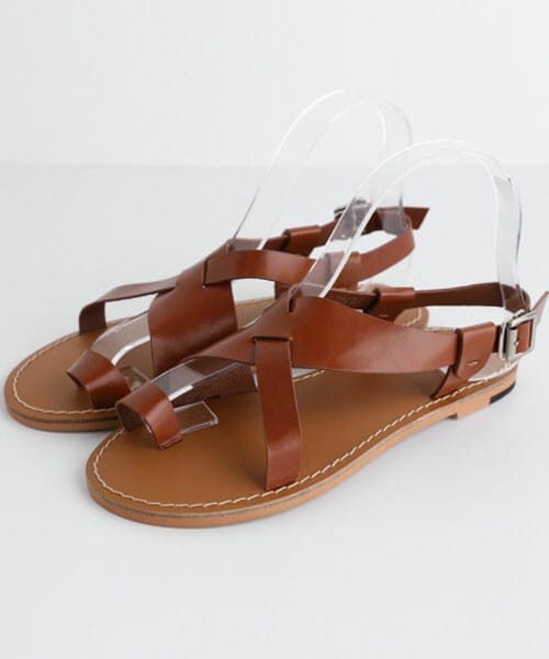 DHOLIC(ディーホリック)の「クロスストラップサンダル(サンダル・レディース・ブラック/ブラウン・225/230/235/240/250/245)」の2枚目の写真