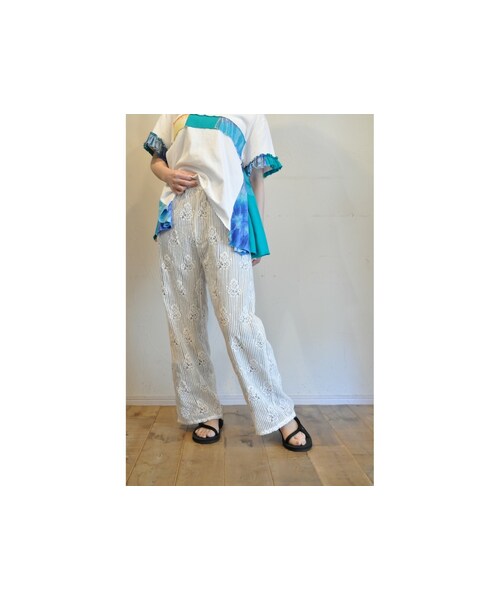 RehersalL（リハーズオール）の「レースパンツ（その他パンツ・レディース・ブラック/ホワイト・one）」の2枚目の写真