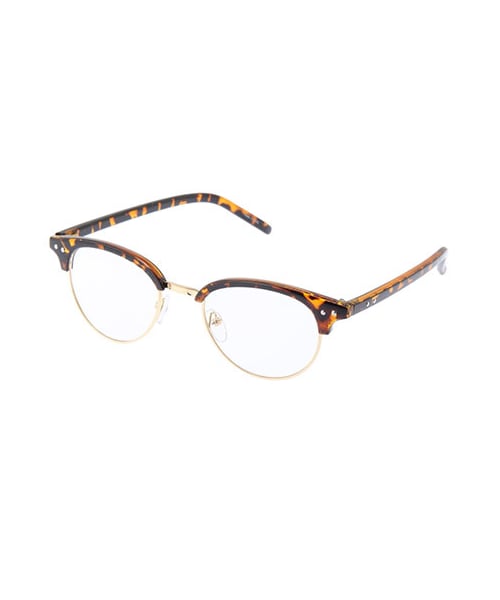 SPIRALGIRL（スパイラルガール）の「フレームメガネ（ファッション雑貨・レディース・ブラック/レオパード）」の2枚目の写真