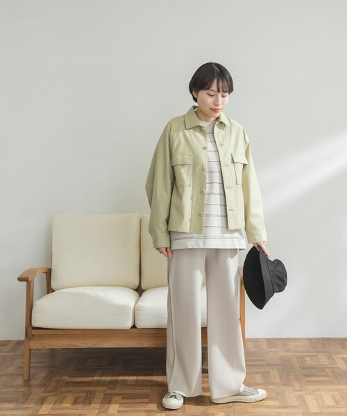 FORK&SPOON（フォークアンドスプーン）の「FORK&SPOON ランダムボーダーロングスリーブTシャツ（その他・レディース・IVORY/CHARCOAL・one）」の11枚目の写真