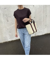 copine | フレンチスリーブシンプルニットソー(Tシャツ/カットソー)