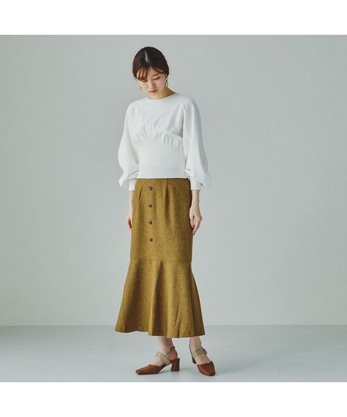 ORiental TRaffic（オリエンタルトラフィック）の「【カタログ掲載】スクエアトゥバックルベルトパンプス（シューズ・レディース・ブラック/キャメル/グレー/ホワイト・33(21.5cm)/34(22.0cm)/35(22.5cm)/36(23.0cm)/37(23.5cm)/38(24.0cm)/39(24.5cm)/40(25.0cm)/41(25.5cm)/42(26.0cm)/43(26.5cm)）」の21枚目の写真