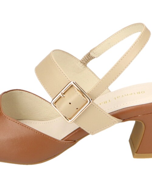 ORiental TRaffic（オリエンタルトラフィック）の「【カタログ掲載】スクエアトゥバックルベルトパンプス（シューズ・レディース・ブラック/キャメル/グレー/ホワイト・33(21.5cm)/34(22.0cm)/35(22.5cm)/36(23.0cm)/37(23.5cm)/38(24.0cm)/39(24.5cm)/40(25.0cm)/41(25.5cm)/42(26.0cm)/43(26.5cm)）」の13枚目の写真