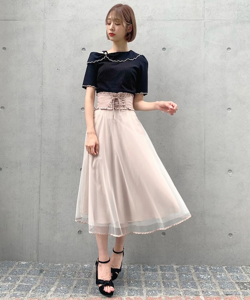 ANDREA&co. チュールスカート AUBREY】ボリュームフリルチュールスカート – ANDREA&Co.