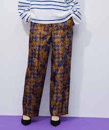 ADAM ET ROPE' | 【セットアップ対応】千鳥ジャガードプリントパンツ(パンツ)