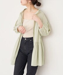 natural couture | 【WEB限定カラー有り】アシメティアードバンドカラーブラウス(シャツ/ブラウス)