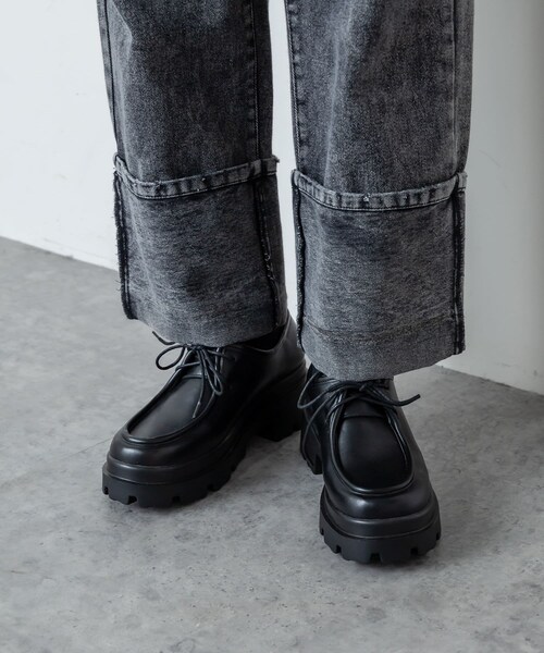 RASVOA(ラスボア)の「ローカットモックシューズ(その他シューズ・レディース・ブラック・M/L)」の1枚目の写真