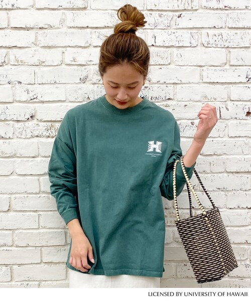 SHENERY(シーナリー)の「HAWAII TEE(Tシャツ/カットソー・レディース・グリーン・F)」の1枚目の写真
