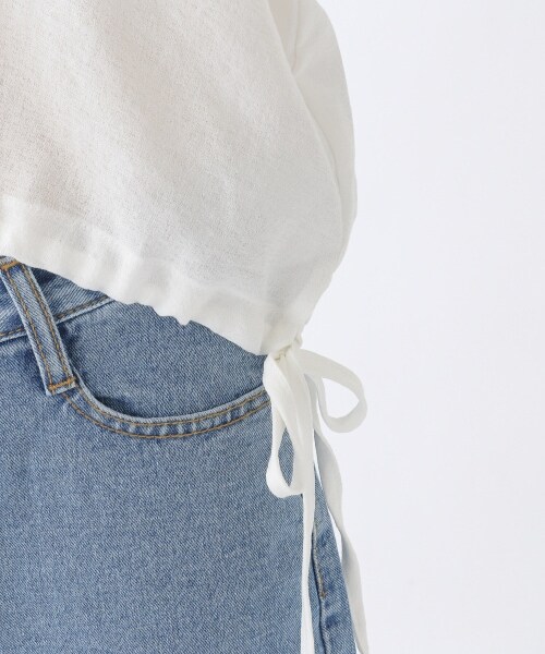 ALAND（エーランド）の「3.3Field Trip／ドロストHEM半袖プルオーバー（トップス・ブラック()/アイボリー()・FREE）」の13枚目の写真