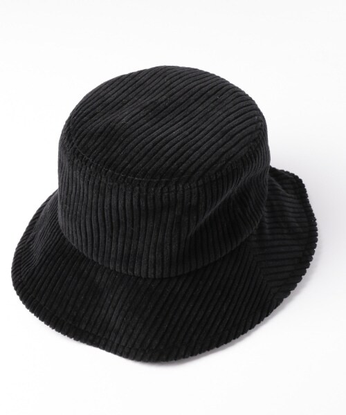 Heather（ヘザー）の「アソートバケットハット（帽子・ホワイトレザー/ホワイトコーデュロイ/ブラックレザー/ブラックコーデュロイ・ONESIZE）」の8枚目の写真