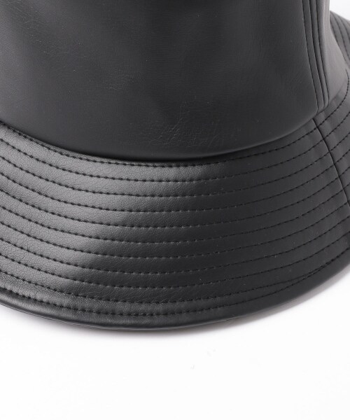 Heather（ヘザー）の「アソートバケットハット（帽子・ホワイトレザー/ホワイトコーデュロイ/ブラックレザー/ブラックコーデュロイ・ONESIZE）」の13枚目の写真