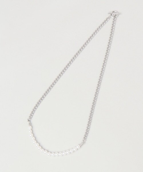 RAGEBLUE（レイジブルー）の「＜一部店舗限定＞パール/チェーンコンビネックレス（アクセサリー・シルバー系・ONE SIZE）」の8枚目の写真