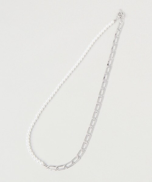 RAGEBLUE（レイジブルー）の「＜一部店舗限定＞パール/チェーンコンビネックレス（アクセサリー・シルバー系・ONE SIZE）」の10枚目の写真