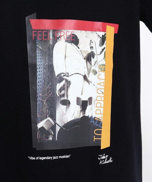The Message ジャズマン プリント Tシャツ