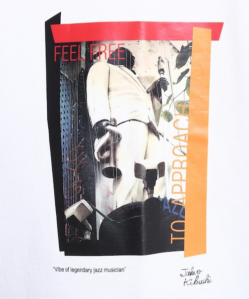 The Message ジャズマン プリント Tシャツ
