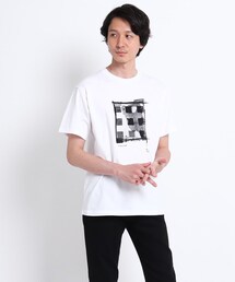 TAKEO KIKUCHI（タケオキクチ）の「The Message シルエット フォトプリント Tシャツ（その他・メンズ）」