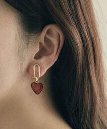 SMELLY（スメリー）の「カラーハートメタルイヤリング（その他・レディース）」