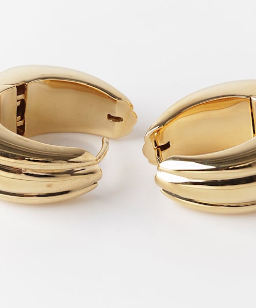 TOM WOOD Ice Hoop Large Line GoldゴLarge Ice Hoop Large Gold - Tom Wood Project Official Online Store