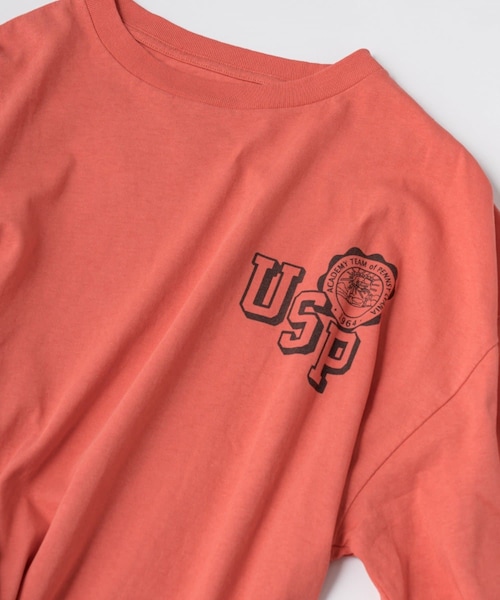 Kastane（カスタネ）の「【WHIMSIC】MALTI LOGO DESIGN PRINT TEE（Tシャツ/カットソー・レディース・ホワイト/グリーン/ブルー/レッド・F）」の4枚目の写真