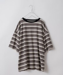 Kastane | 【WHIMSIC】MULTI BORDER TRIM T-SHIRTS(Tシャツ/カットソー)