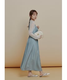N WITH. | ショルダーベルトジャンスカ8月下旬(ジャンパースカート)