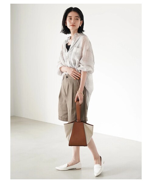 AMERICAN HOLIC(アメリカンホリック)の「裾折り返しショートパンツ(パンツ・モカ・S/M/L)」の7枚目の写真