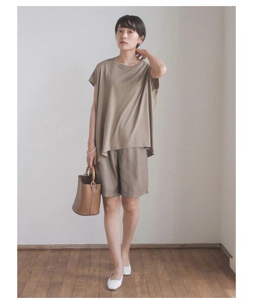 AMERICAN HOLIC(アメリカンホリック)の「裾折り返しショートパンツ(パンツ・モカ・S/M/L)」の8枚目の写真