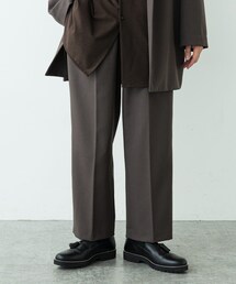 Lui's | 【高密度ウールギャバ 2×2セットアップシリーズ】 ワイドパンツ(その他パンツ)