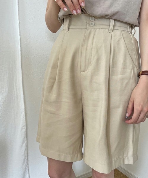 chocomee（チョコミー）の「ハーフパンツ（その他パンツ・レディース・ブラウン/ベージュ・FREE）」の2枚目の写真