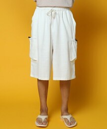 D'MENS by DHOLIC | リネン混7分丈カーゴワイドパンツ(カーゴパンツ)