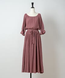 Rewde | シャーリングワッシャーワンピース（1R05-07226）(ワンピース)