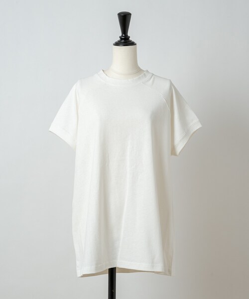 Rewde（ルゥデ）の「フレンチスリーブゆるＴシャツ（1R15-07192）（Tシャツ/カットソー・レディース・ブルー/ホワイト/ブラウン/ブラック・M）」の2枚目の写真